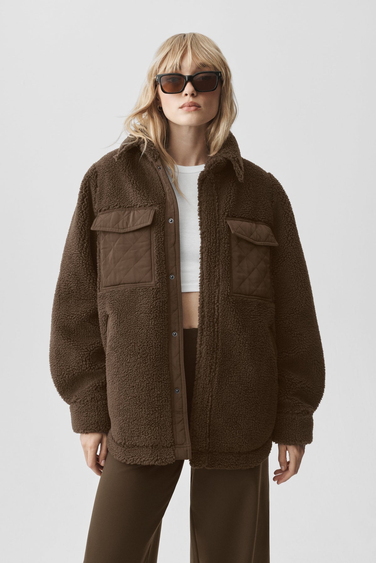 Giacca camicia Sherpa Edge - Espresso