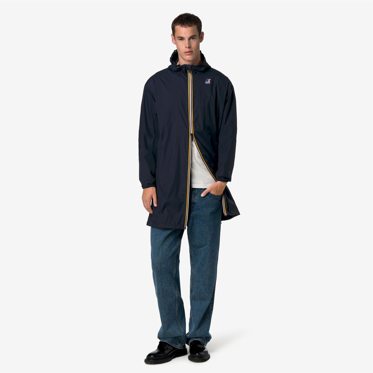 K-Way Le Vrai 4.0 Eiffel East – Giacca lunga unisex – Blue Depth