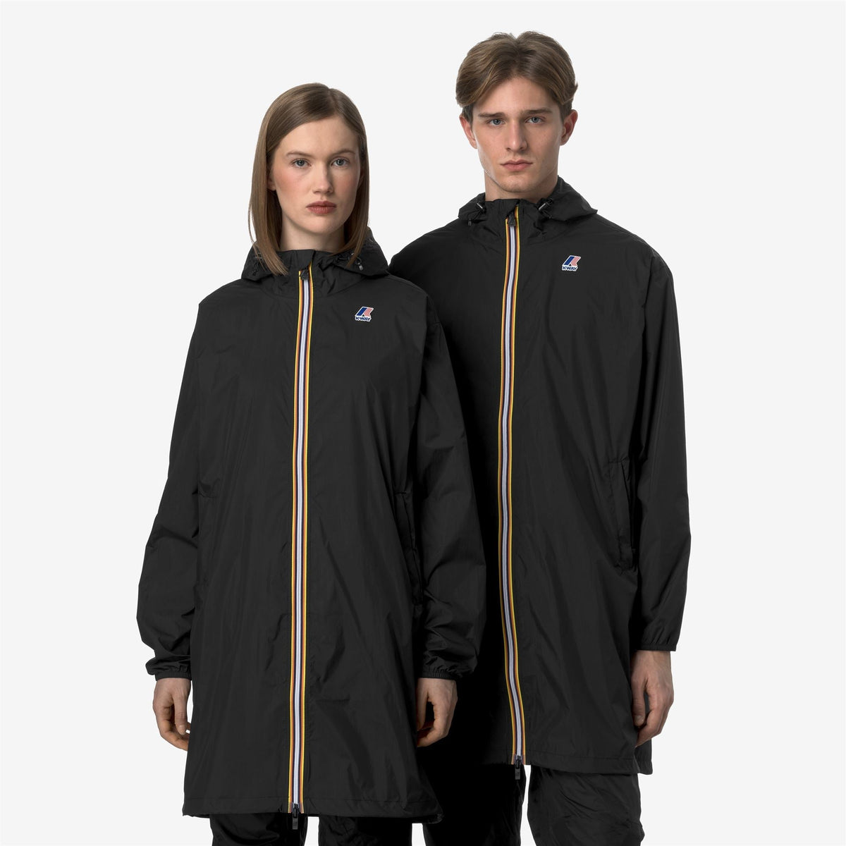 K-Way Le Vrai 4.0 Eiffel East – Giacca lunga unisex – Black Pure