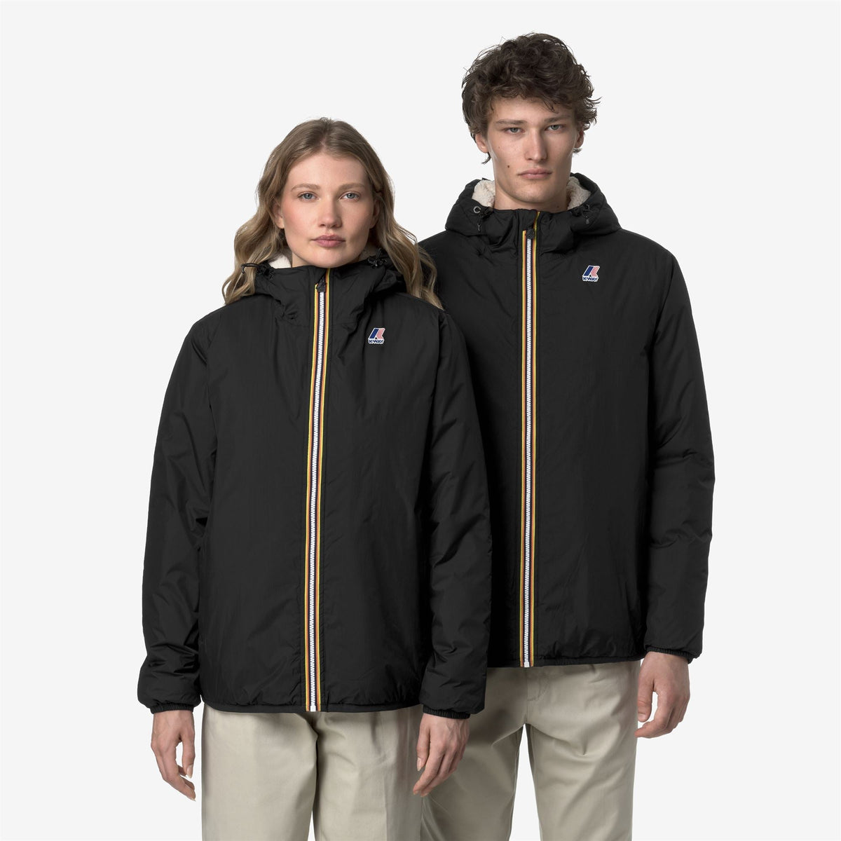 K-Way Le Vrai 4.0 Claude Orsetto – Giacca di media lunghezza unisex – Black Pure
