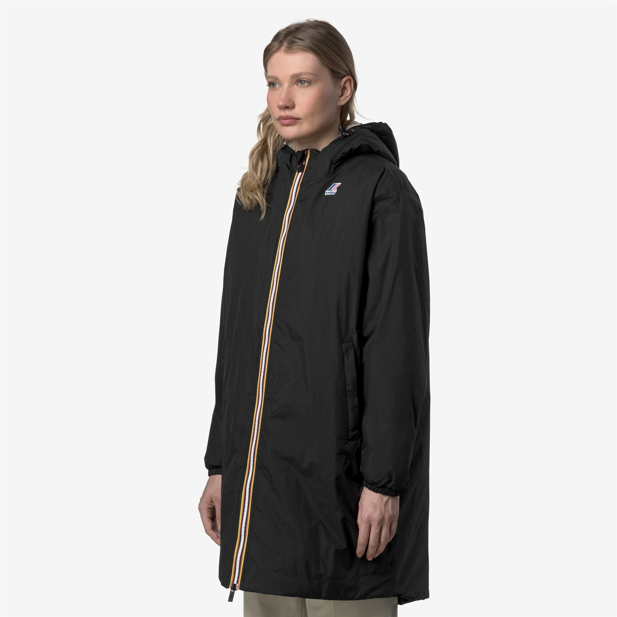 K-Way Le Vrai 4.0 Eiffel East Orsetto – Giacca 3/4 unisex – Black Pure