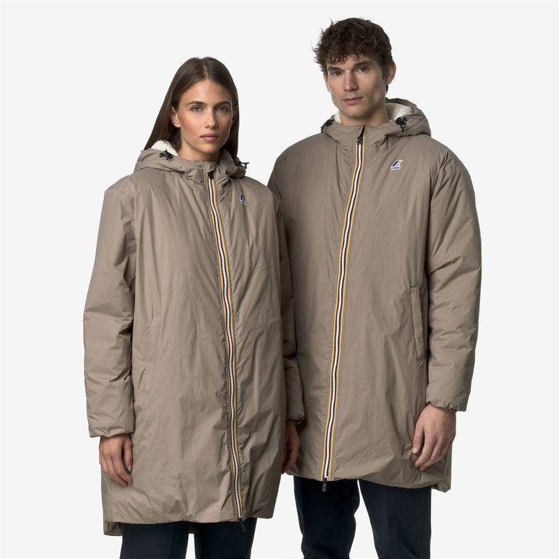 K-Way Le Vrai 4.0 Eiffel East Orsetto – Giacca 3/4 unisex – Beige Taupe