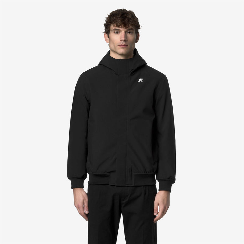 K-Way Joachim Bonded – Giacca corta da uomo – Black Pure - Blue Depth