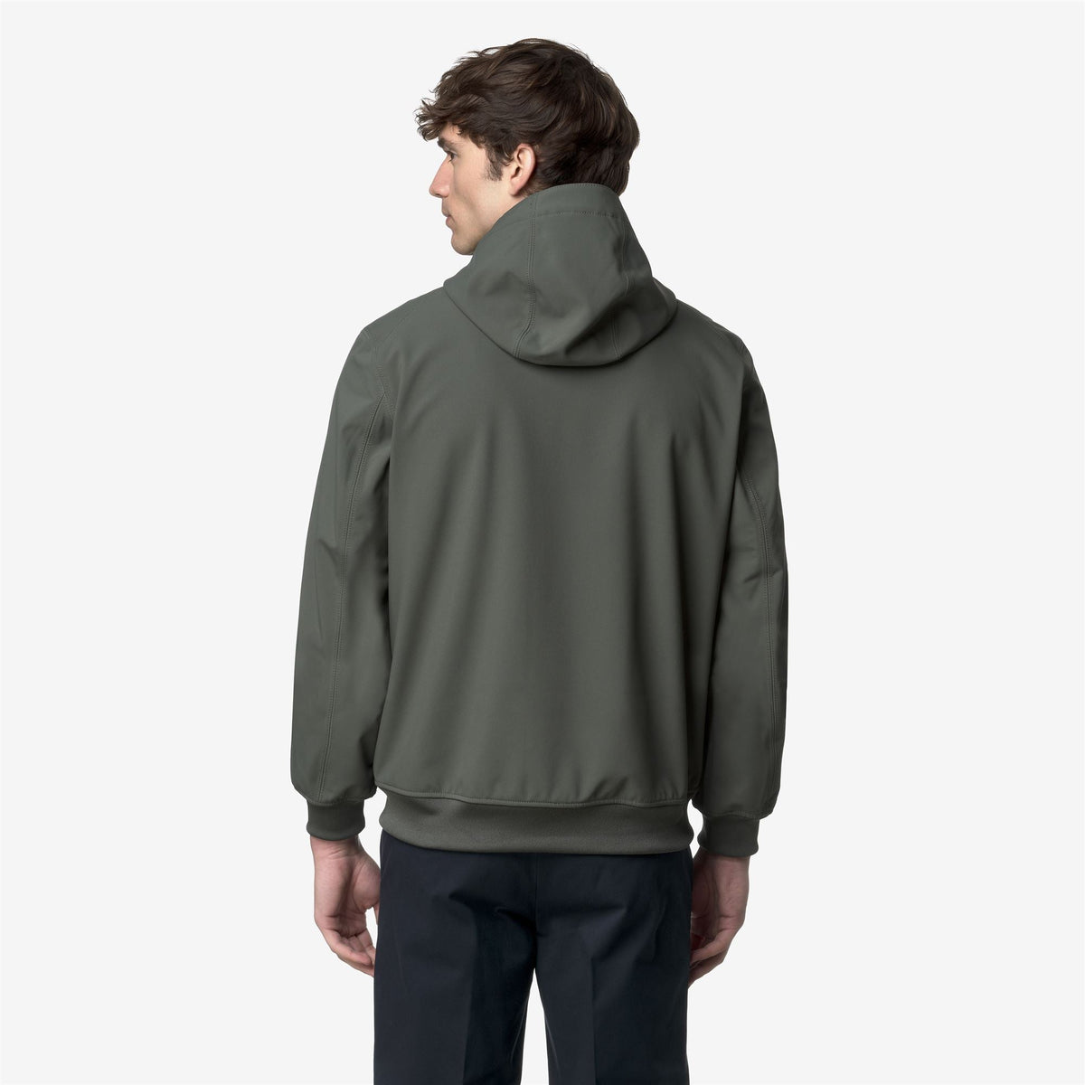 K-Way Joachim Bonded – Giacca corta da uomo – Green Blackish - Blue Depth