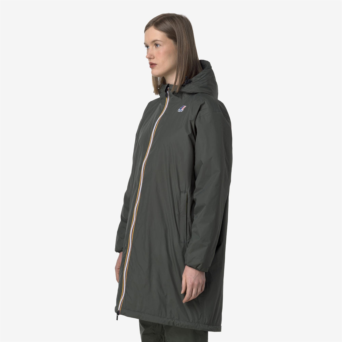 K-Way Le Vrai 4.0 Eiffel East Warm – Giacca 3/4 unisex – Green Blackish