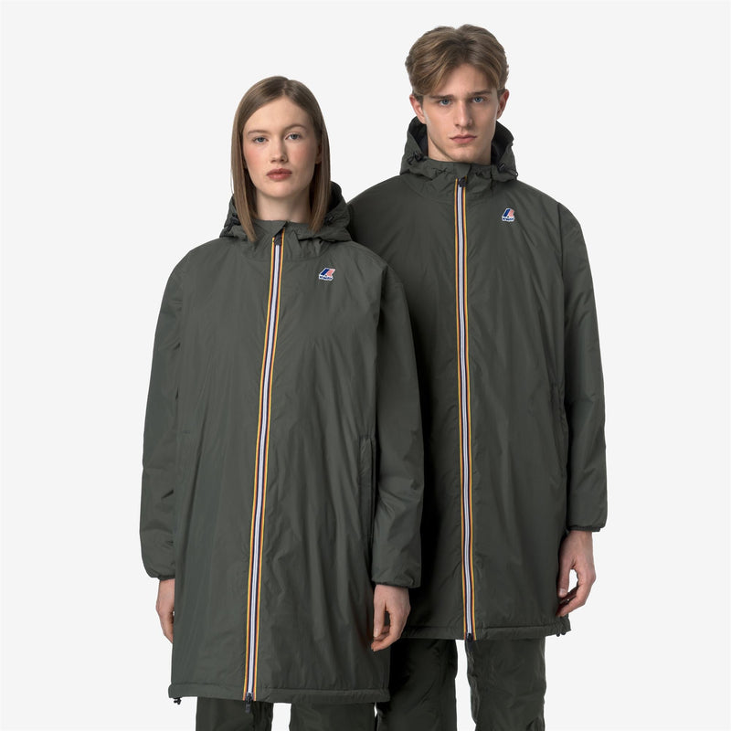 K-Way Le Vrai 4.0 Eiffel East Warm – Giacca 3/4 unisex – Green Blackish