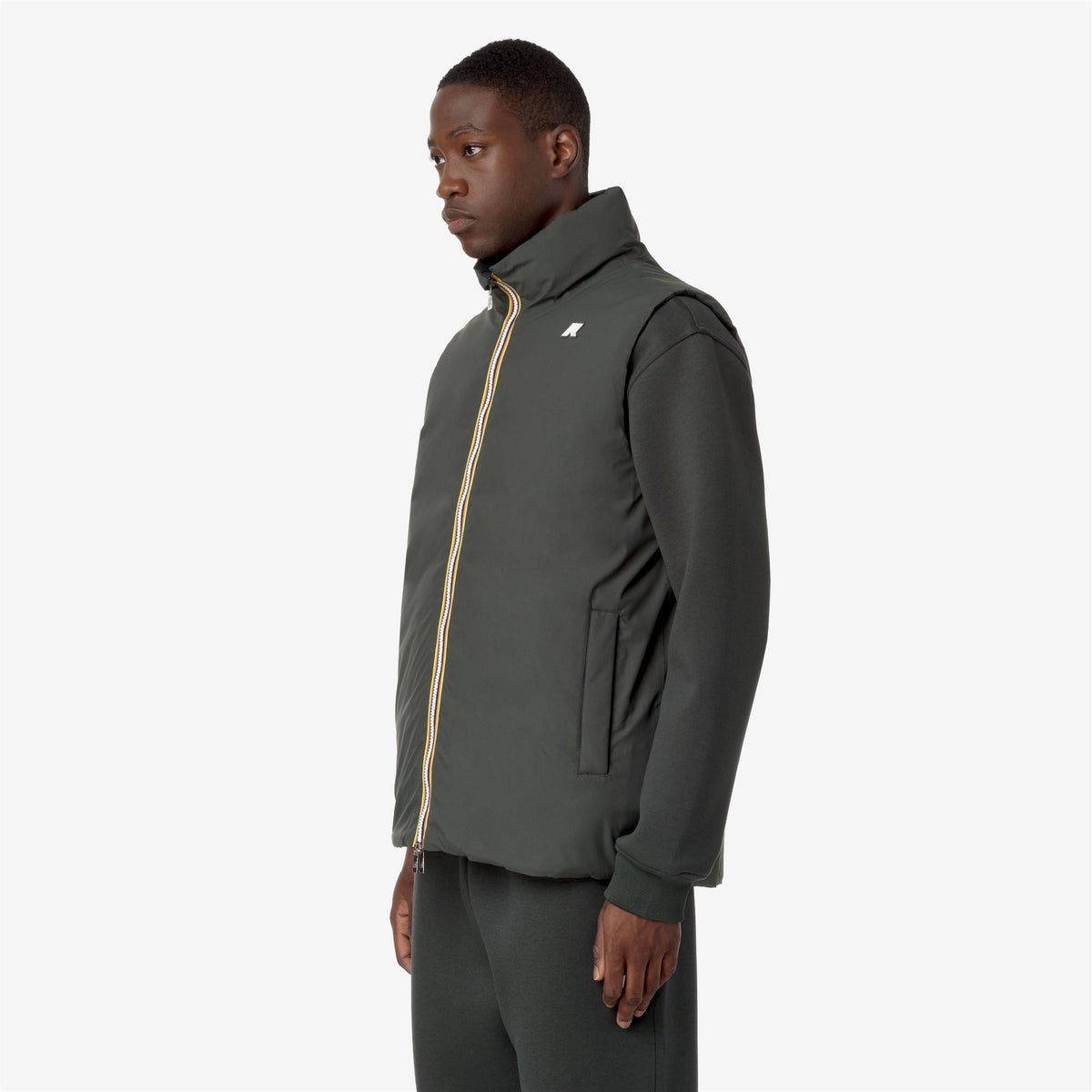 K-Way Valen ST Thermo Double – Giacca corta da uomo – Green Blackish - Black Pure