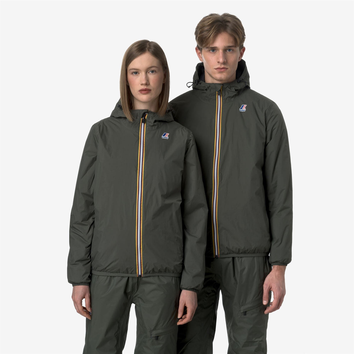K-Way Le Vrai 4.0 Claude Warm – Giacca di media lunghezza unisex – Green Blackish