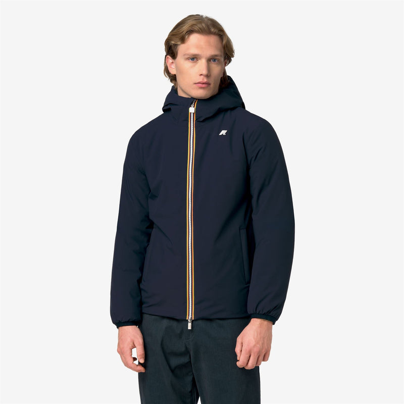 K-Way Jack ST Warm Double – Giacca corta da uomo – Blue Depth - Green Army