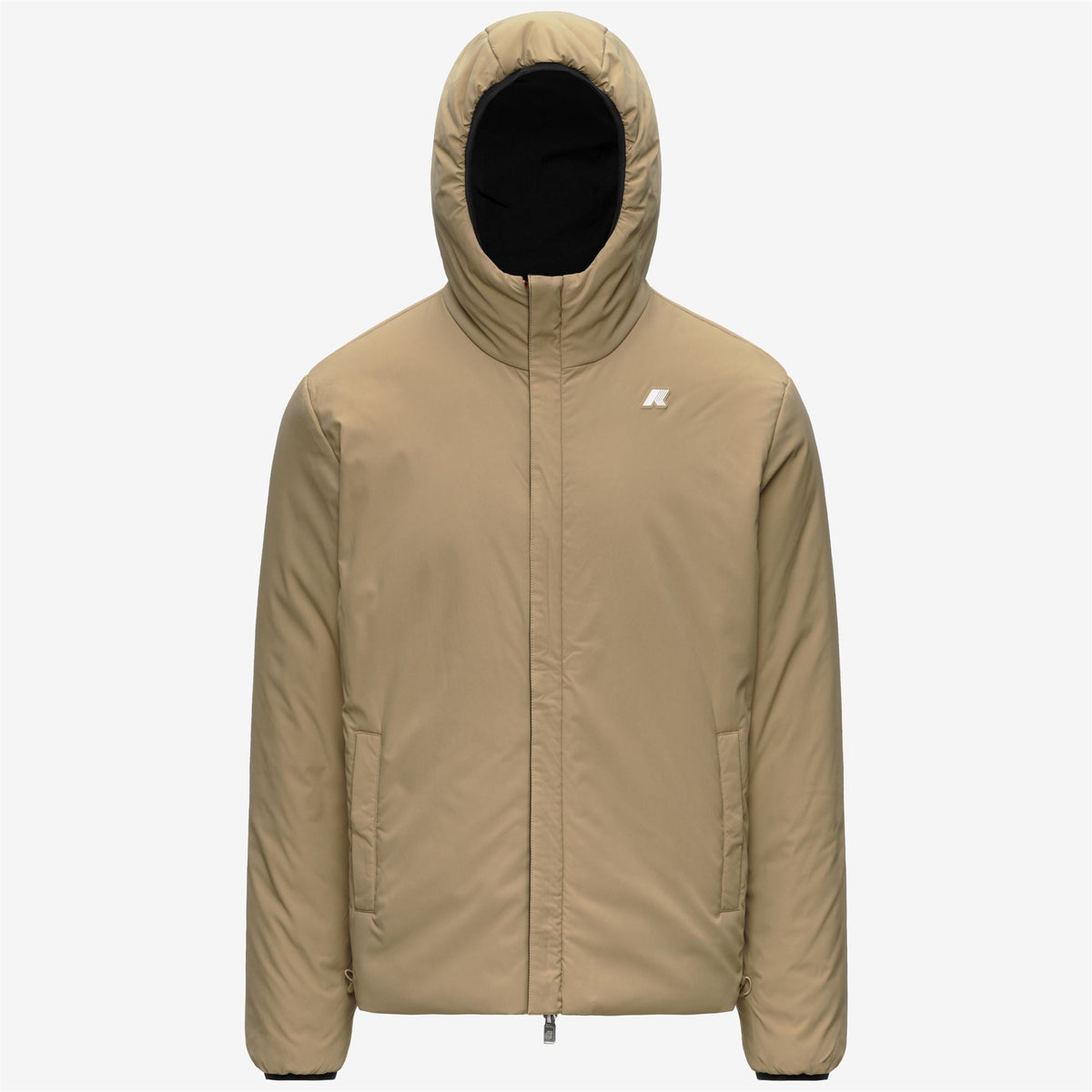 K-Way Jack ST Warm Double – Giacca corta da uomo – Black Pure - Beige Khaki