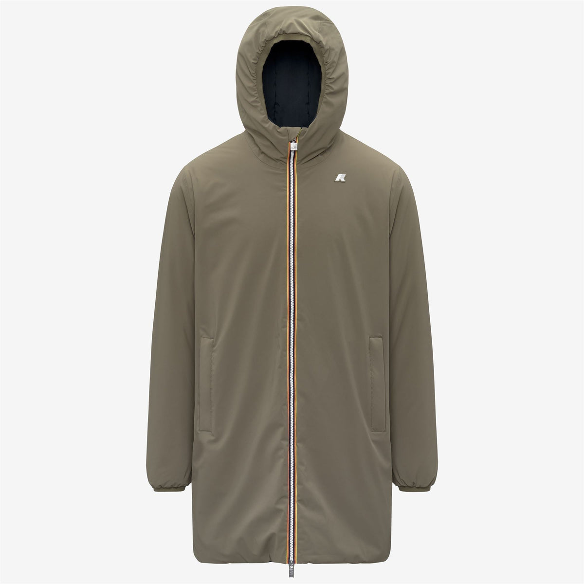 K-Way Jacob ST Warm Double – Giacca 3/4 da uomo – Green Army - Blue Depth