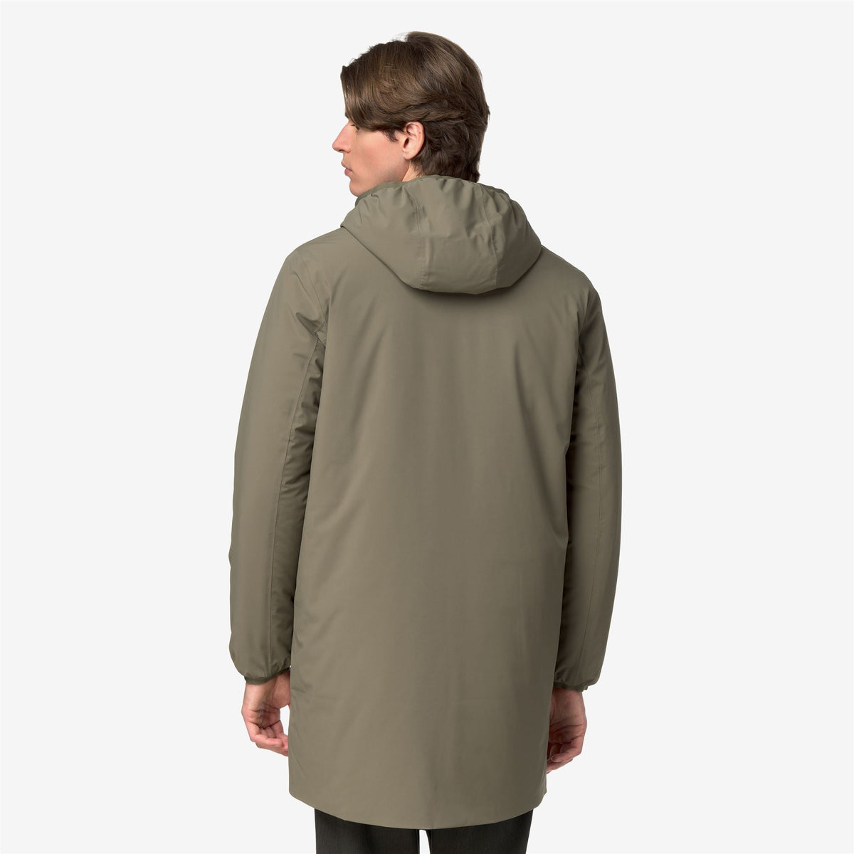 K-Way Jacob ST Warm Double – Giacca 3/4 da uomo – Green Army - Blue Depth
