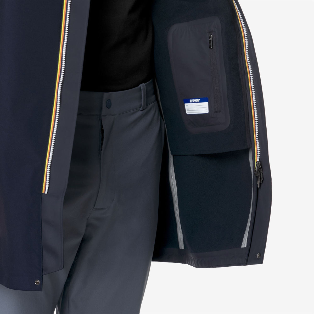 K-Way Thomas Bonded – Giacca lunga uomo – Blue Depth-Blue Depth - Blue Depth