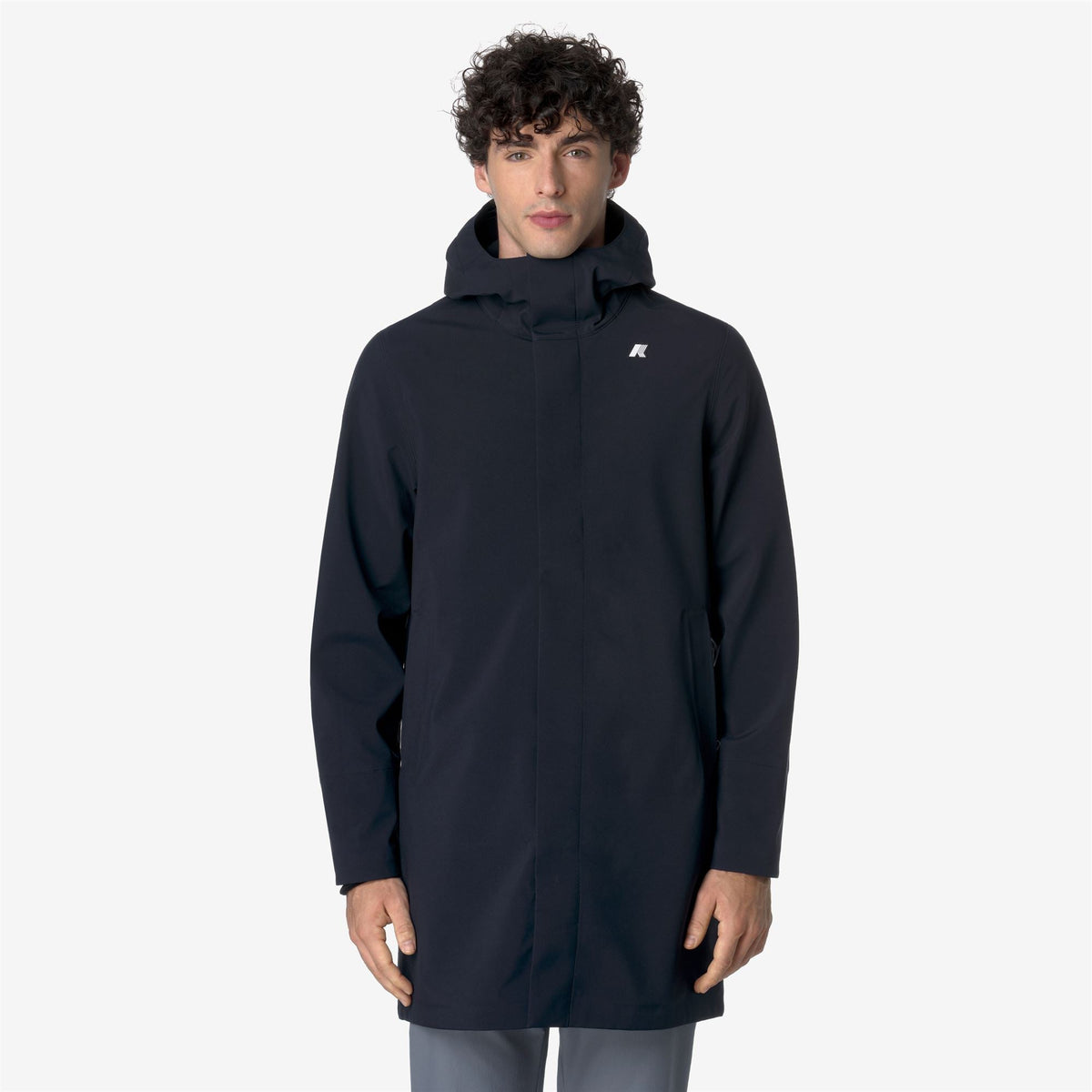 K-Way Thomas Bonded – Giacca lunga uomo – Blue Depth-Blue Depth - Blue Depth