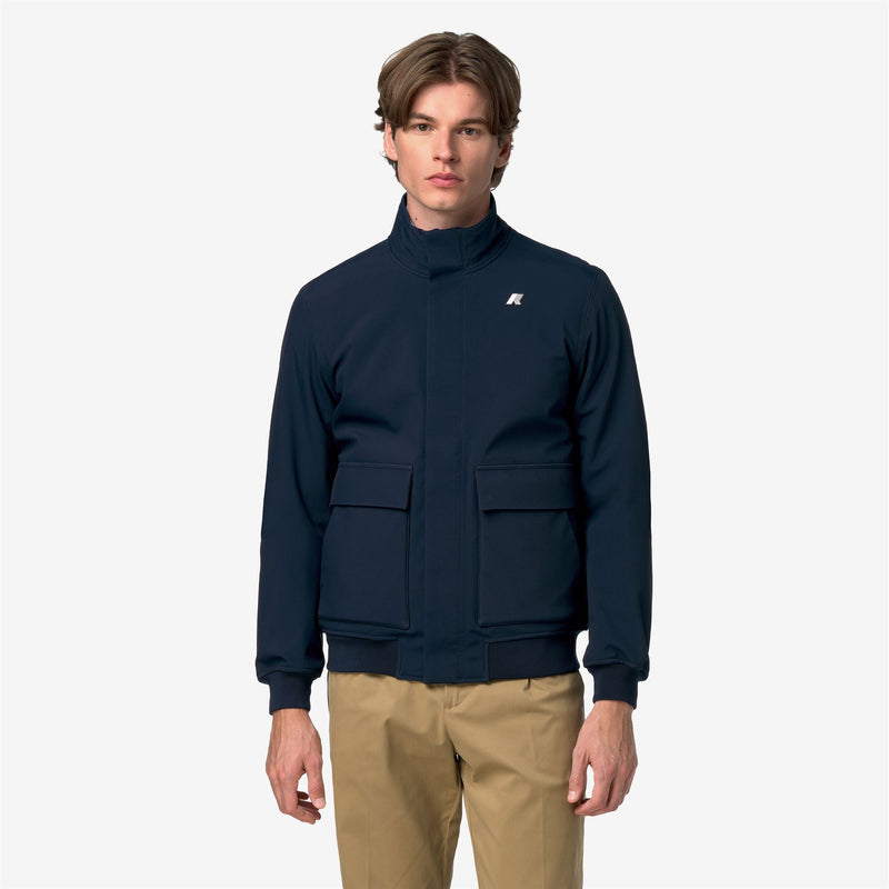 K-Way Herve Bonded – Giacca corta da uomo – Blue Dep-Blue D