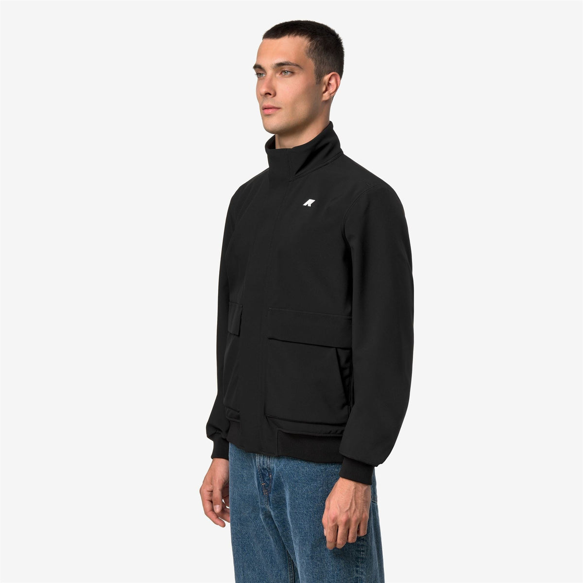 K-Way Herve Bonded – Giacca corta da uomo – Black P-Blue D
