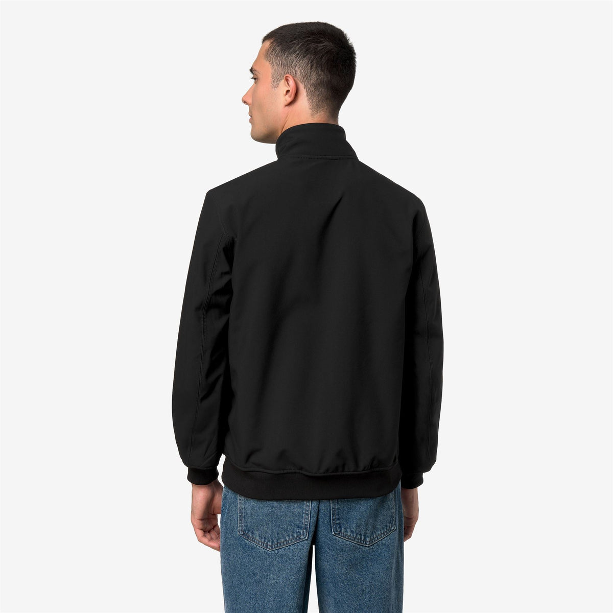 K-Way Herve Bonded – Giacca corta da uomo – Black P-Blue D