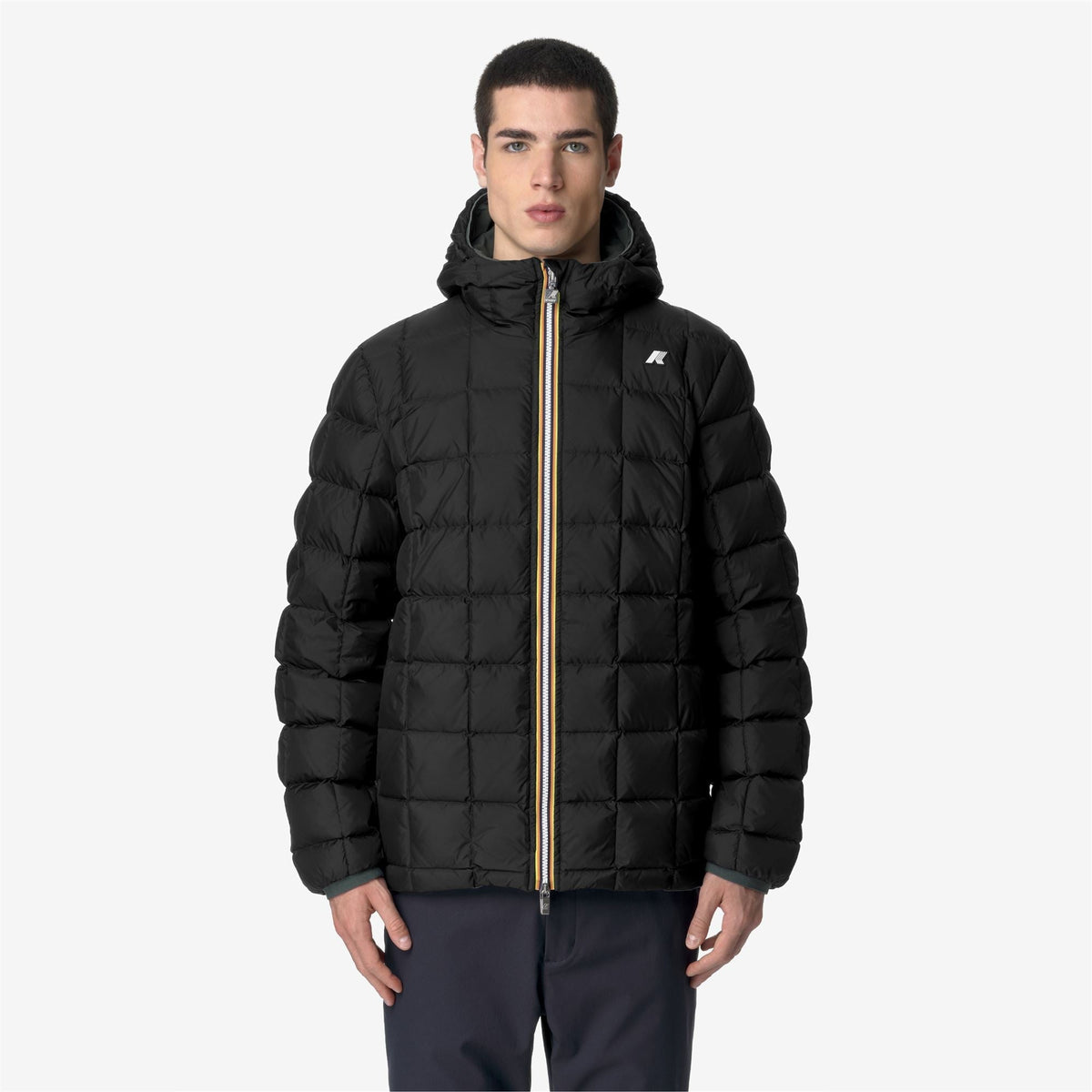 K-Way Jack ST Thermo Double – Giacca corta da uomo – Green Blackish - Black Pure
