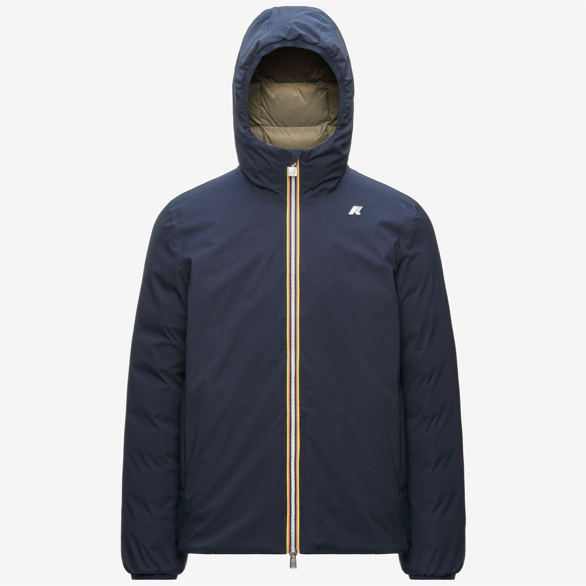 K-Way Jack ST Thermo Double – Giacca corta uomo – Blue Depth - Green Army