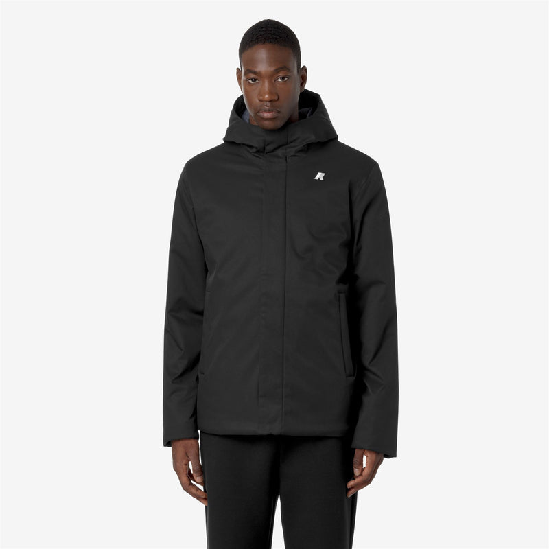 K-Way Jacko Twill Marmotta – Giacca corta uomo – Black P-Blue A