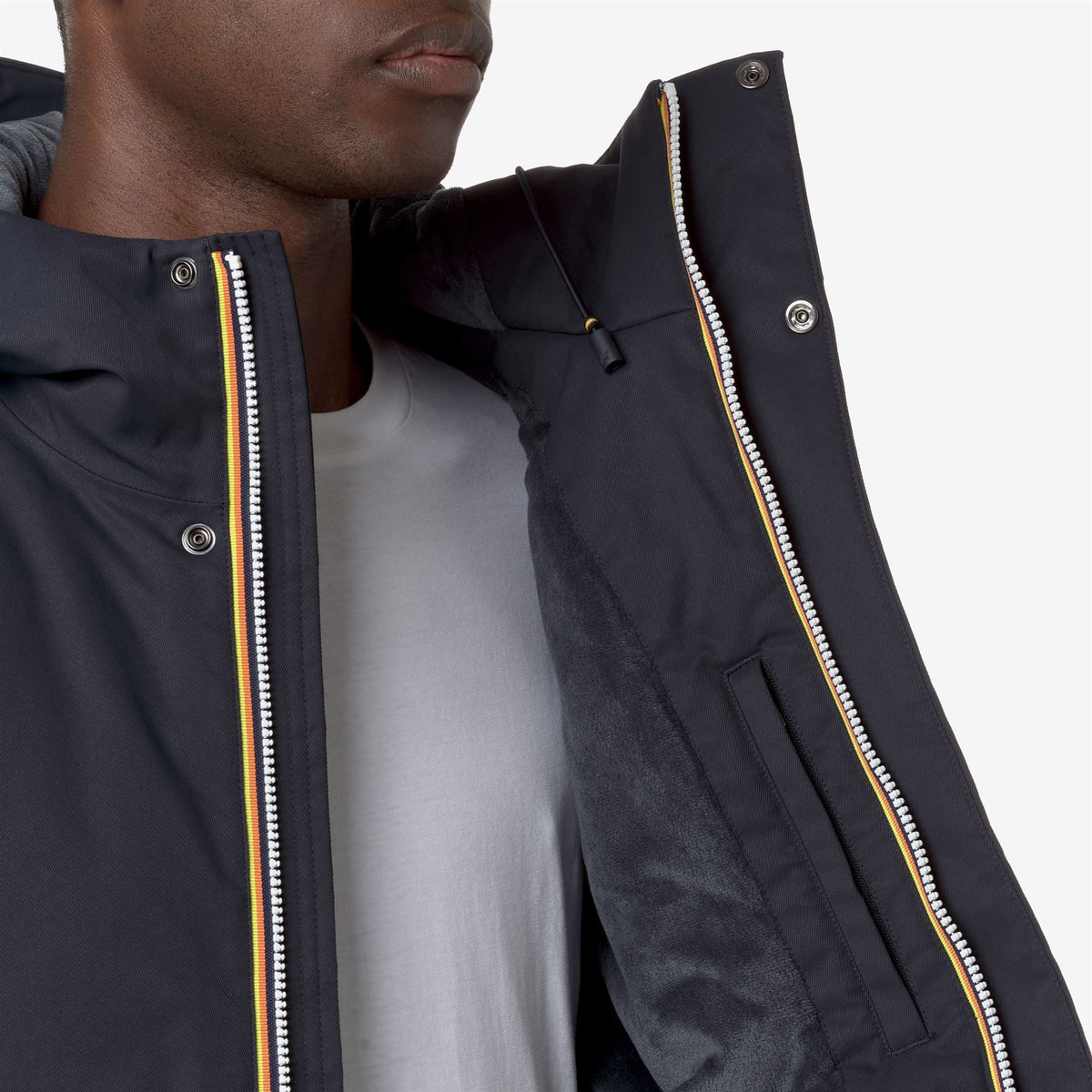 K-Way Jacko Twill Marmotta – Giacca corta uomo – Blue D-Blue A