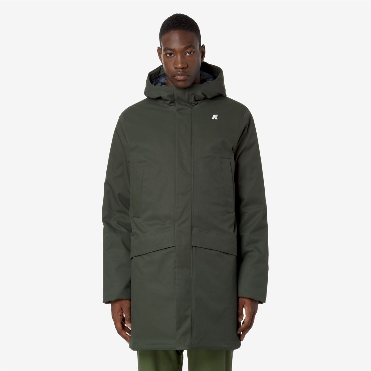 K-Way Jarno Twill Marmotta – Giacca corta da uomo – Green B-Blue A