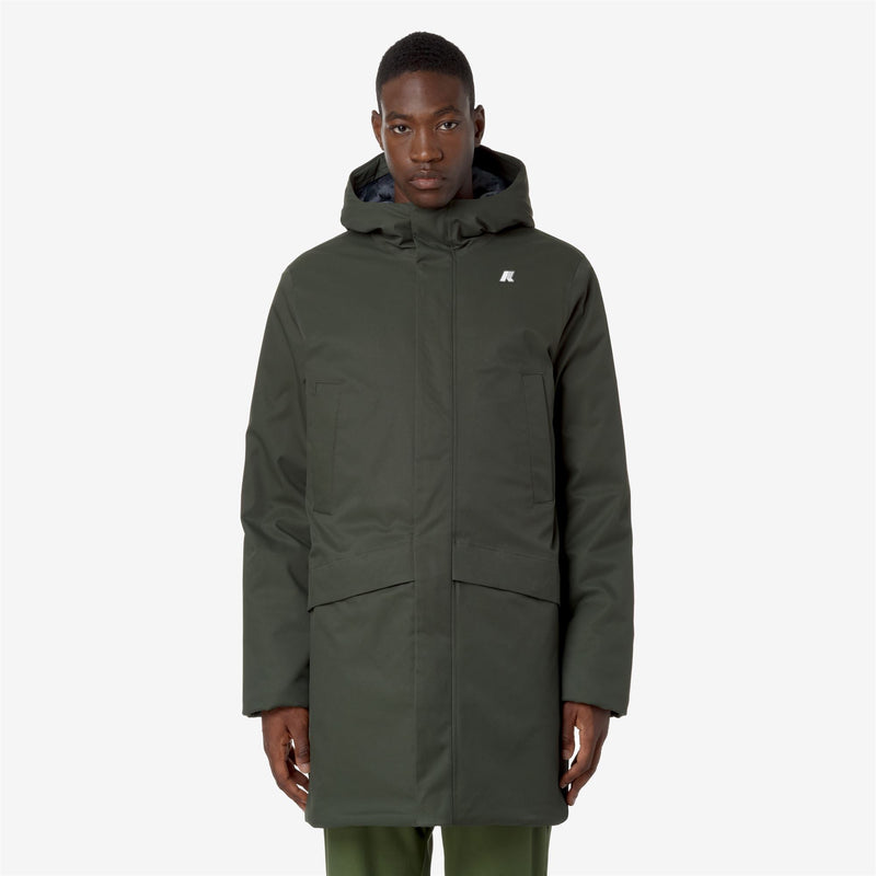 K-Way Jarno Twill Marmotta – Giacca corta da uomo – Green B-Blue A