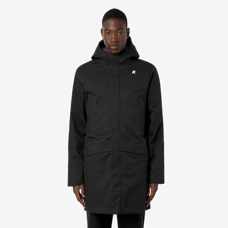 K-Way Jarno Twill Marmotta – Giacca corta uomo – Black P-Blue A