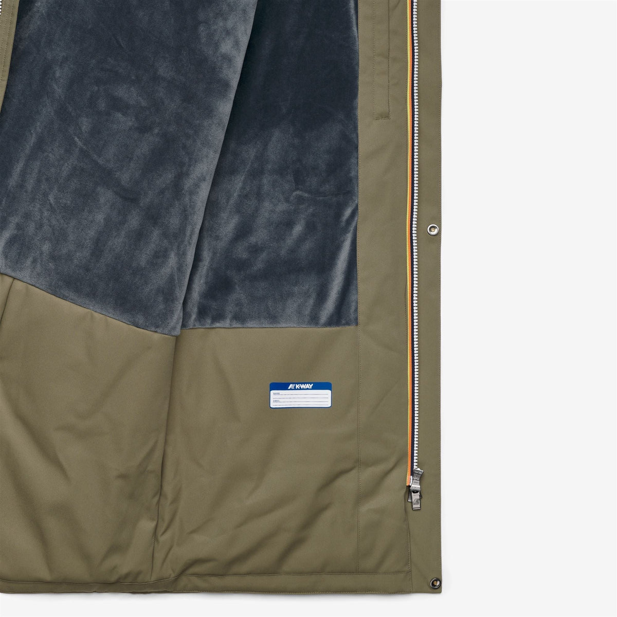 K-Way Jarno Twill Marmotta – Giacca corta da uomo – Green Army - Blue Airforce