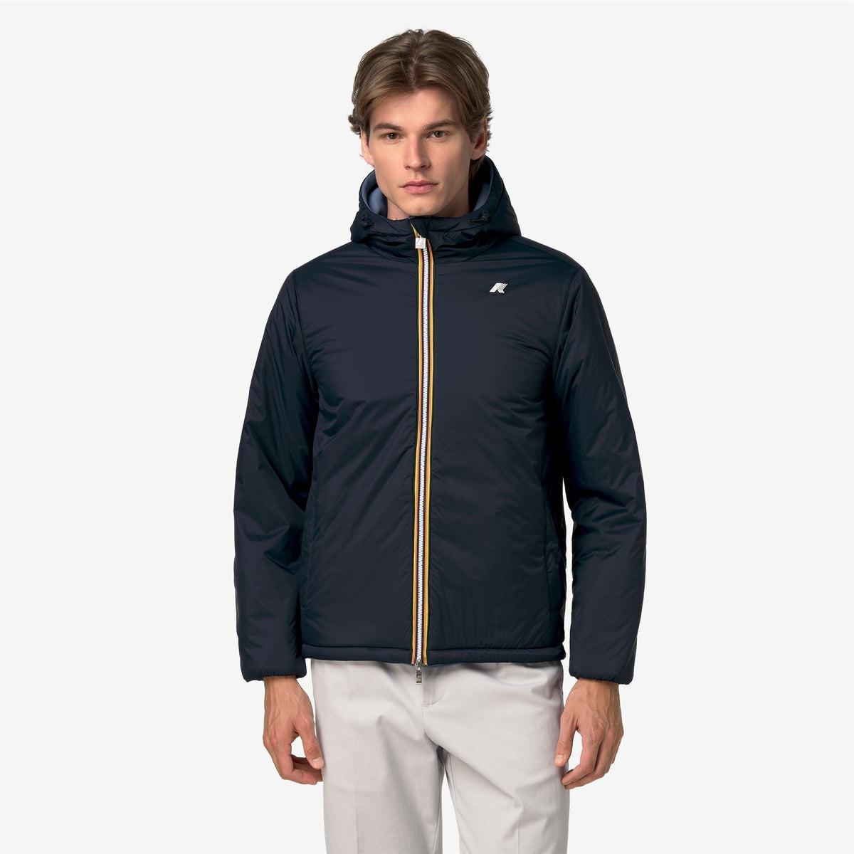 K-Way Jack Spacer Nylon Double – Giacca corta da uomo – Blue Wild - Blue Depth