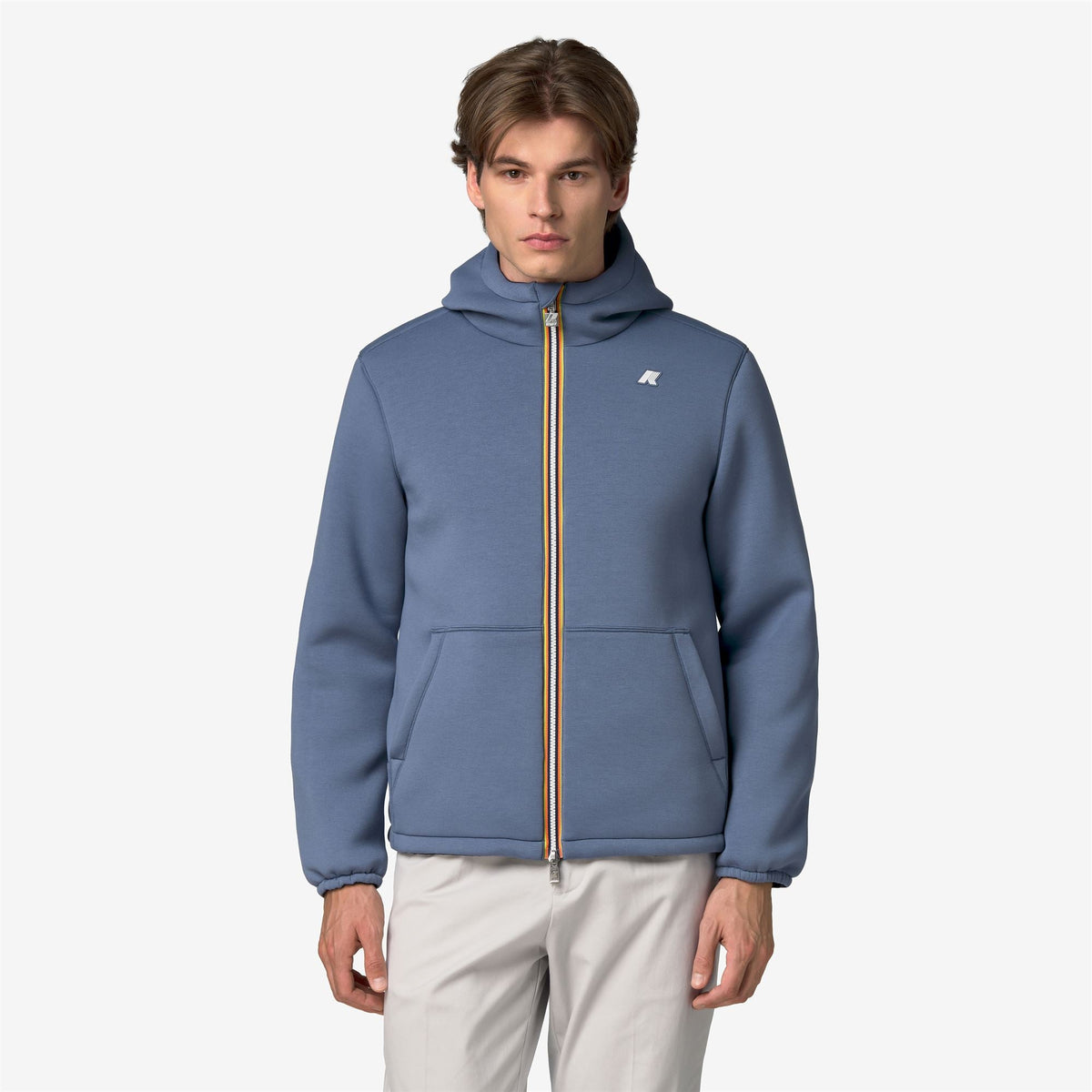 K-Way Jack Spacer Nylon Double – Giacca corta da uomo – Blue Wild - Blue Depth