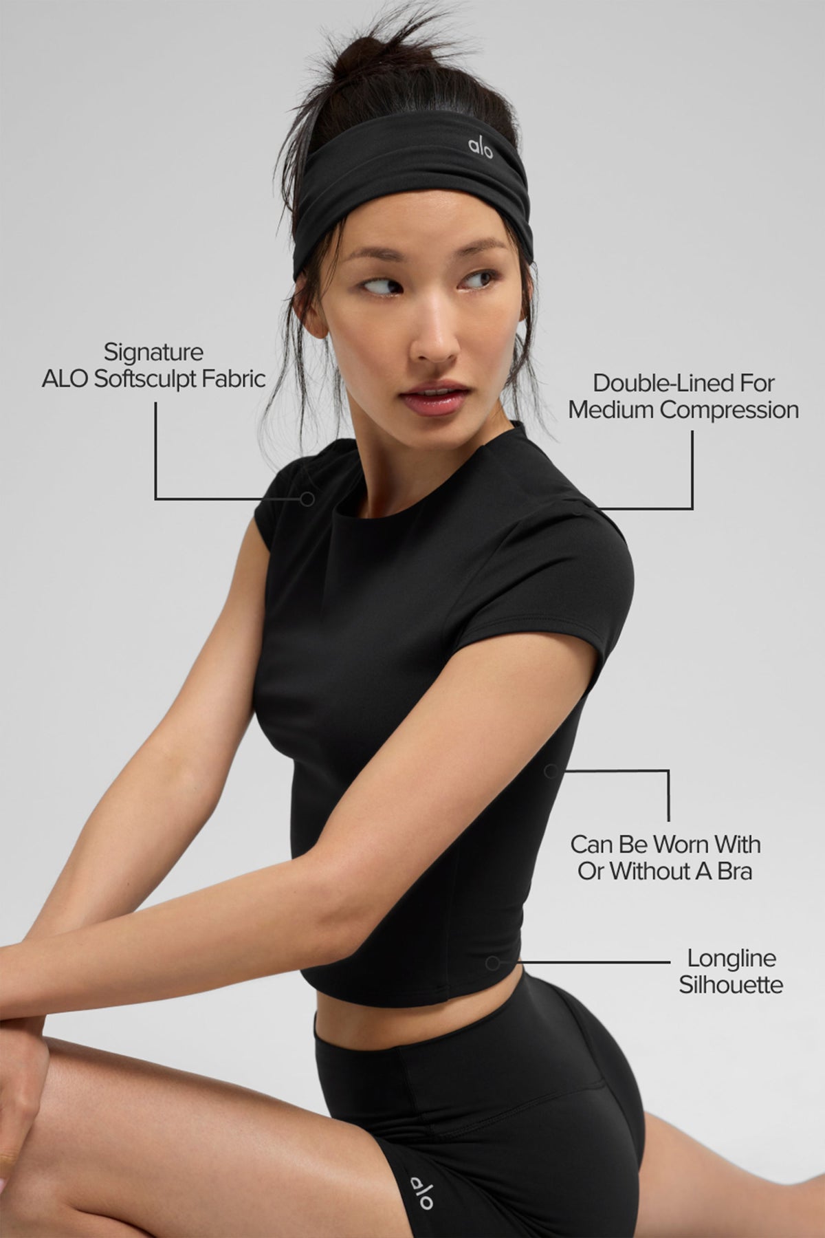 Top a maniche corte ALO Softsculpt Precision