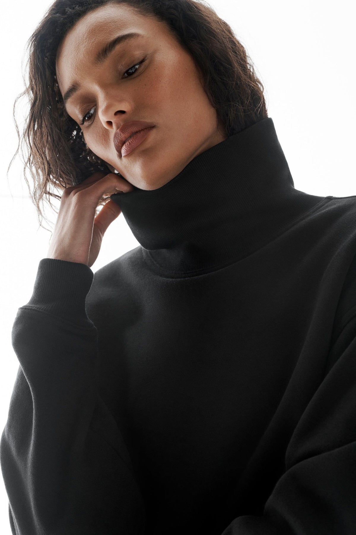 Maglione a collo alto Hazy - Nero