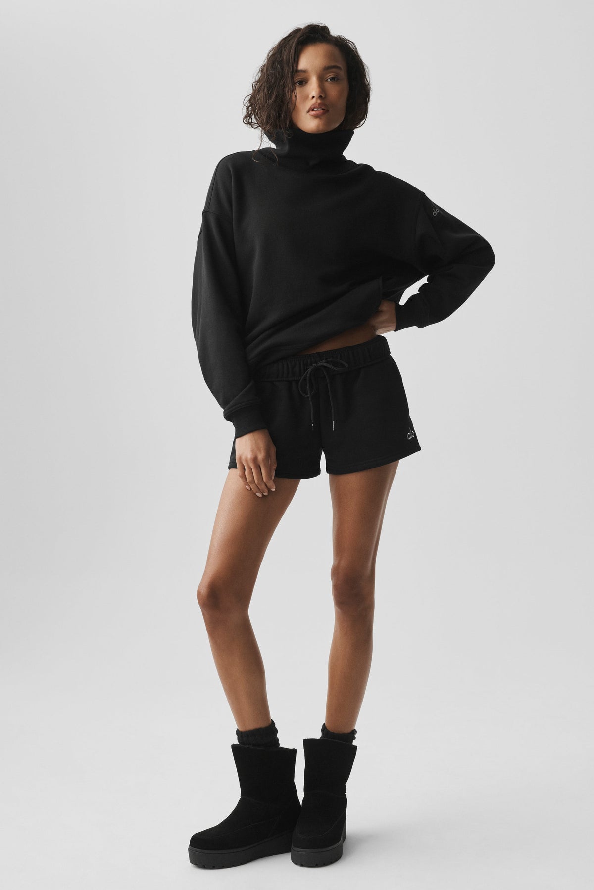 Maglione a collo alto Hazy - Nero