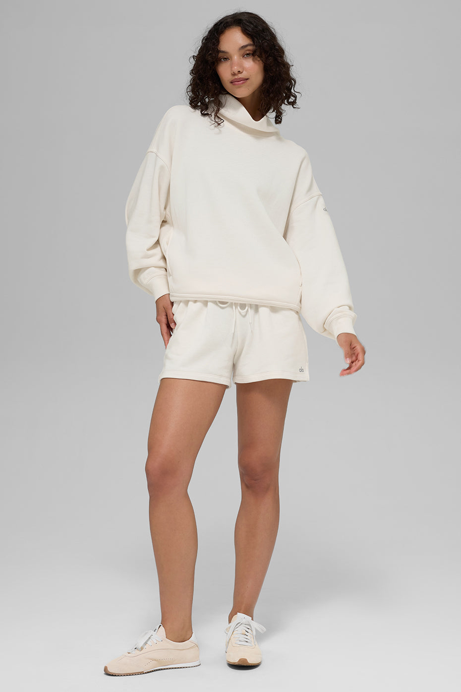 Maglione a collo alto Hazy - Ivory