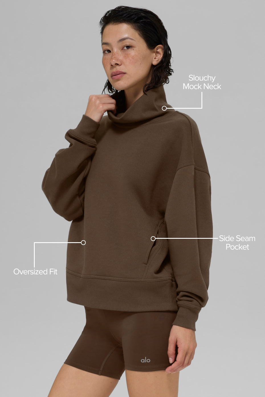 Maglione a collo alto Hazy