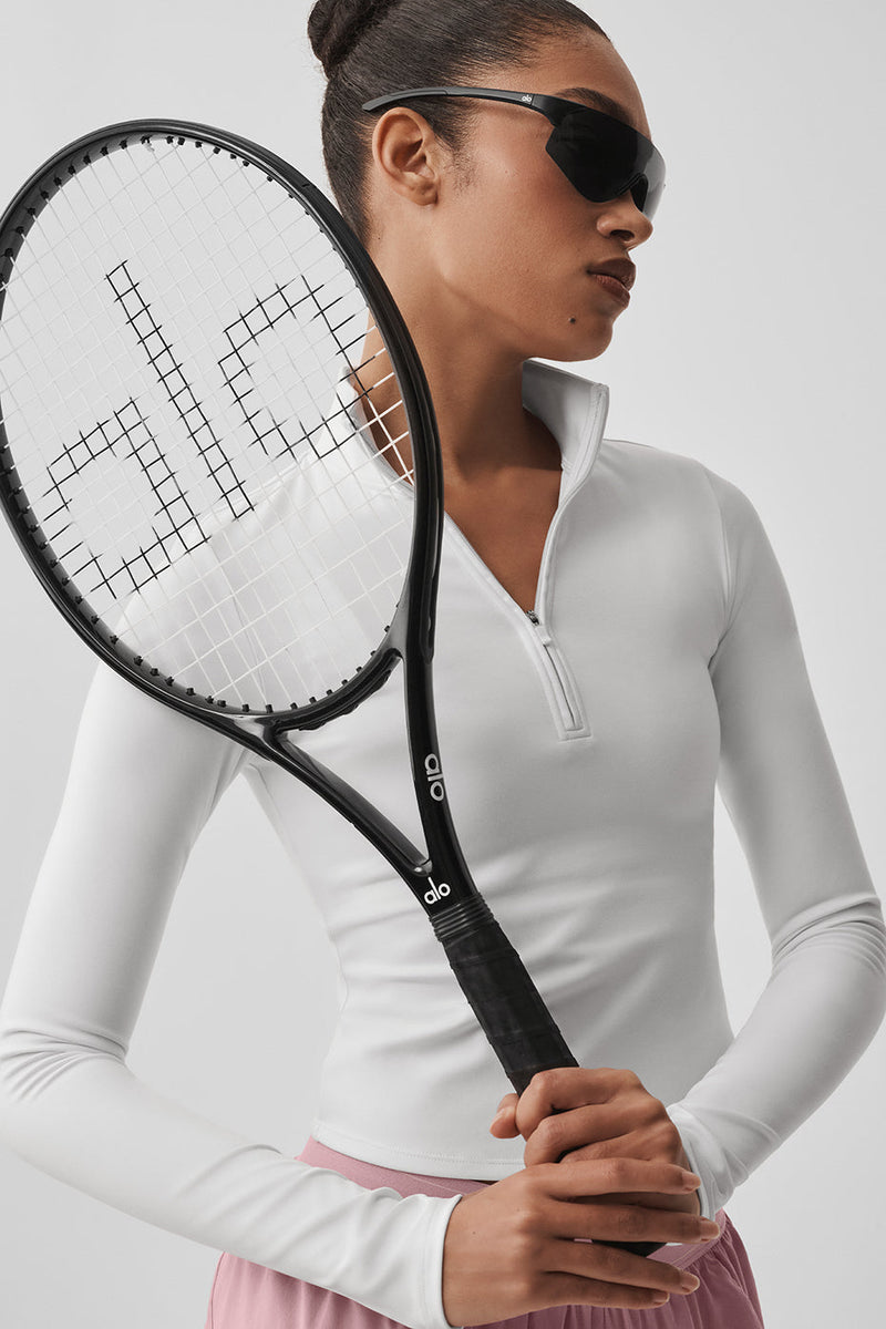 ALO Top a maniche lunghe con zip Softsculpt Precision 1/4