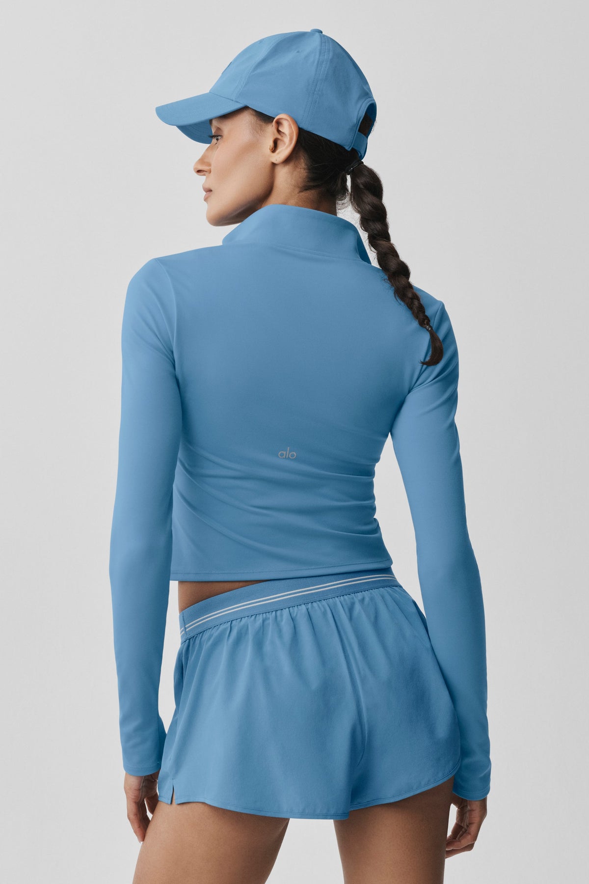 ALO Top a maniche lunghe con zip Softsculpt Precision 1/4