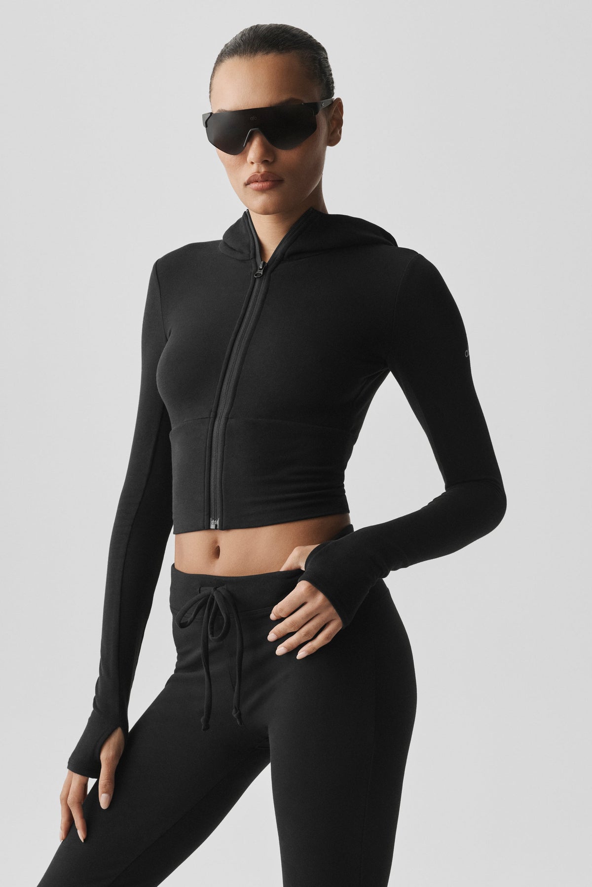 Felpa con cappuccio e zip Sway