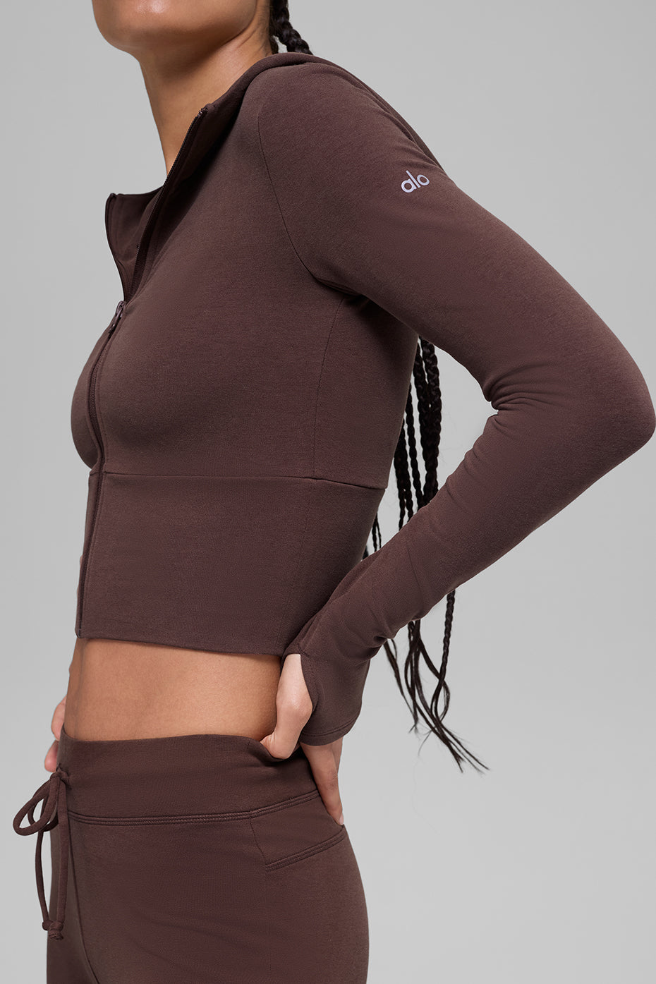 Felpa con cappuccio e zip Sway