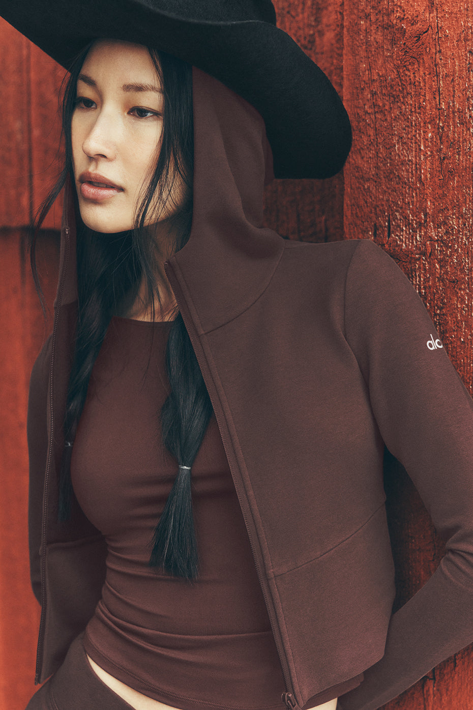 Felpa con cappuccio e zip Sway