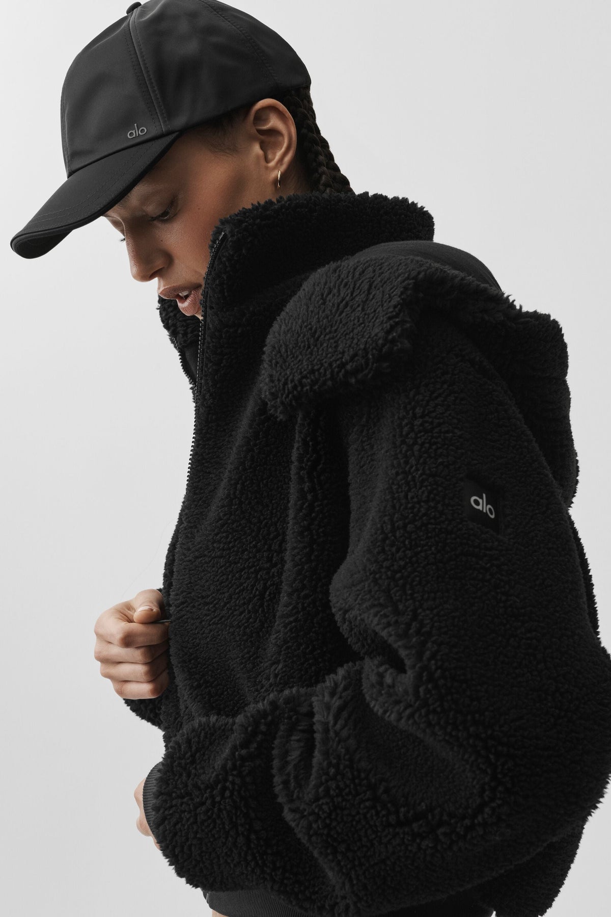 Giacca in sherpa Foxy - Black