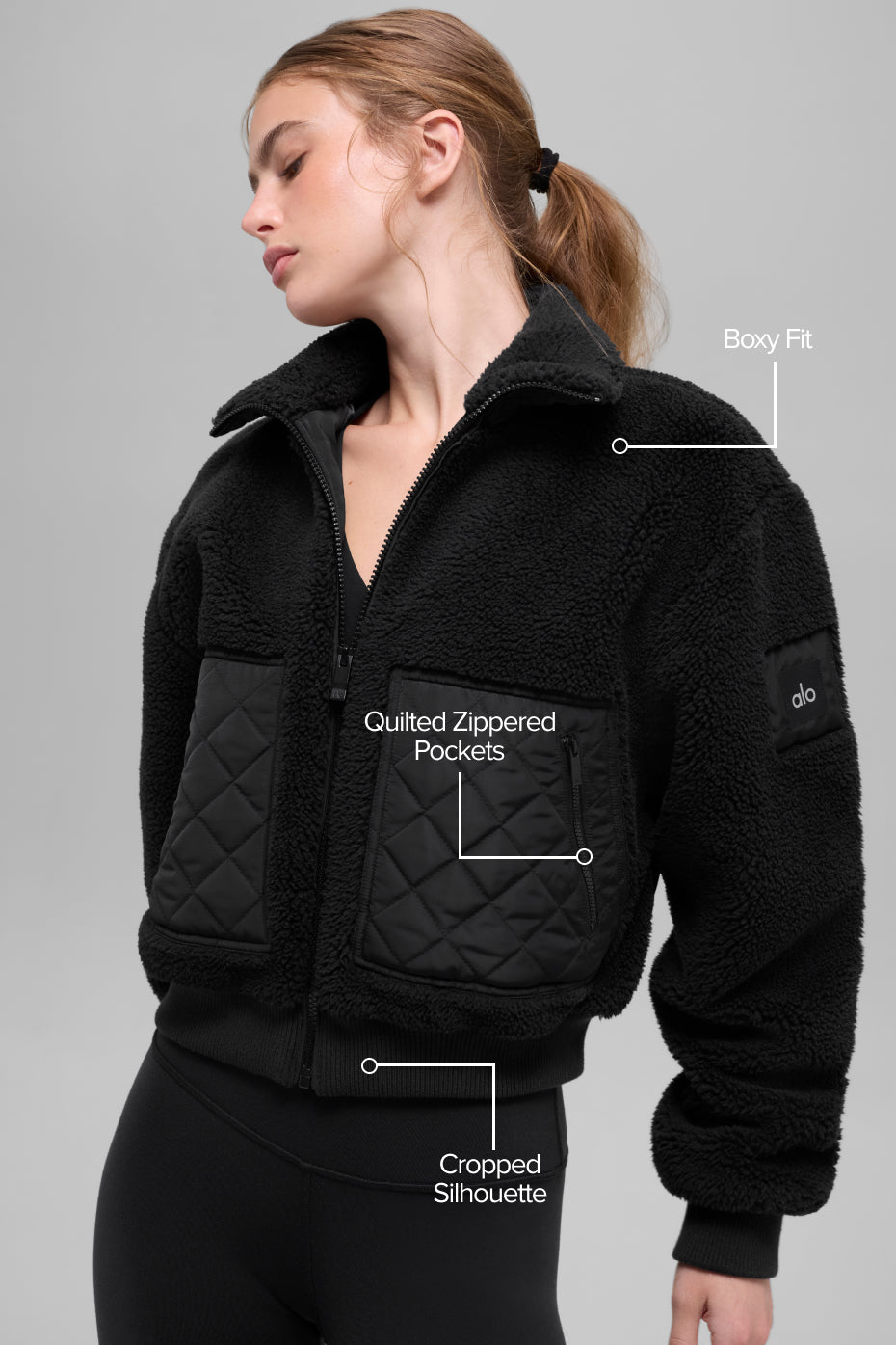 Giacca bomber Sherpa Edge - Nero