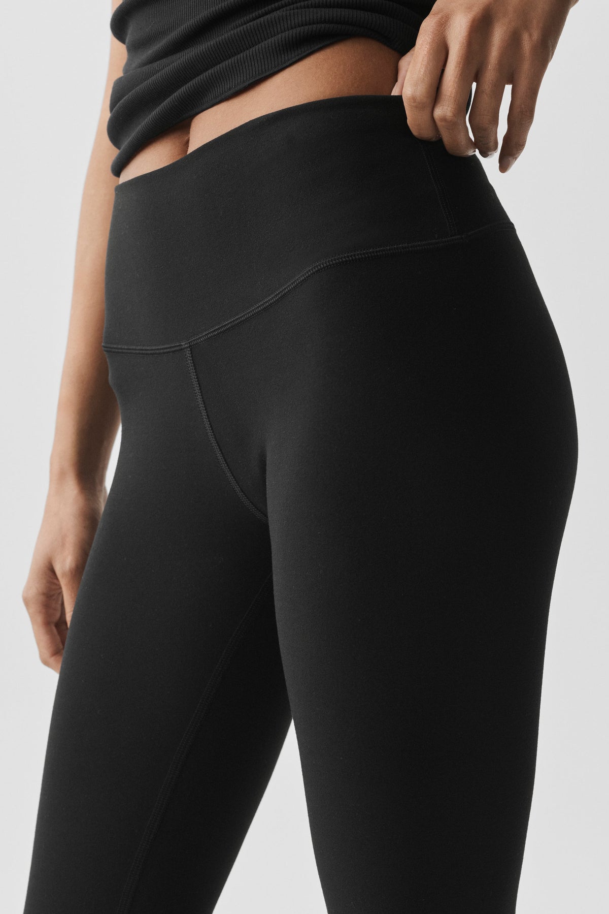 Leggings a vita alta 7/8 Alosoft Highlight - Black