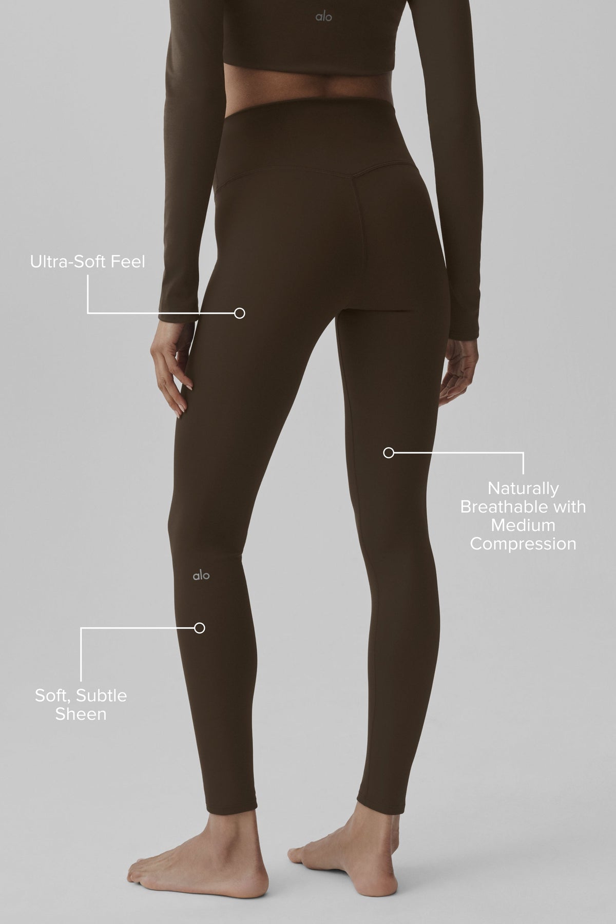 Leggings a vita alta ALO Softsculpt - Espresso