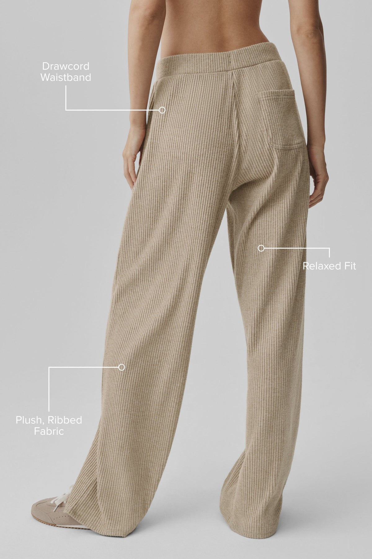Pantaloni ampi Muse - Gravel Heather