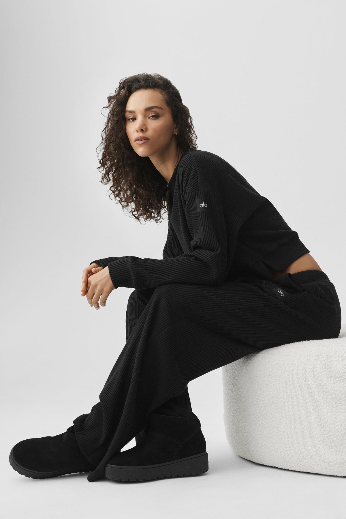 Pantaloni ampi Muse - Black