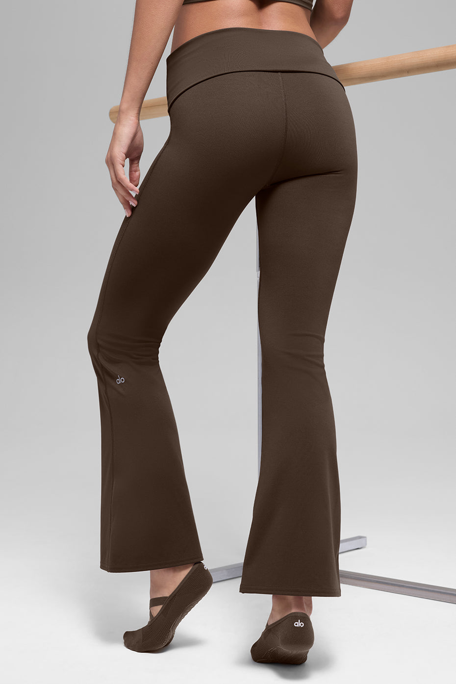 Leggings a zampa ALO Softsculpt Foldover (corto)