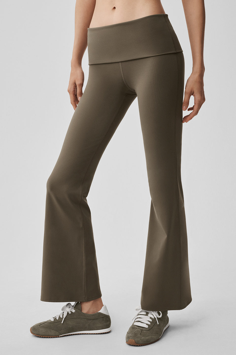 Leggings a zampa ALO Softsculpt Foldover (corto)