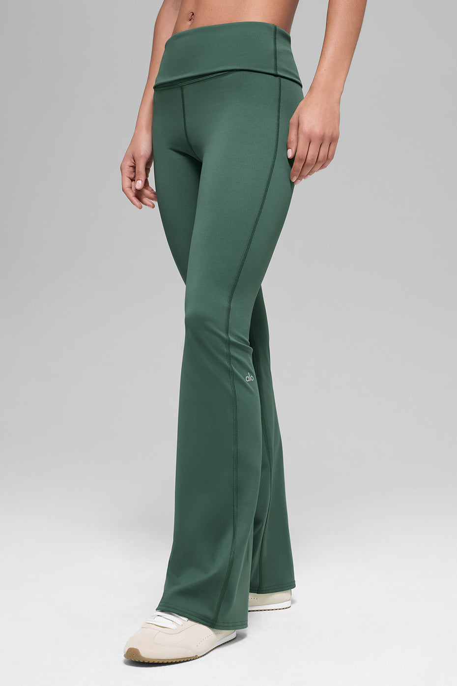 Leggings a zampa ALO Softsculpt Foldover (corto)